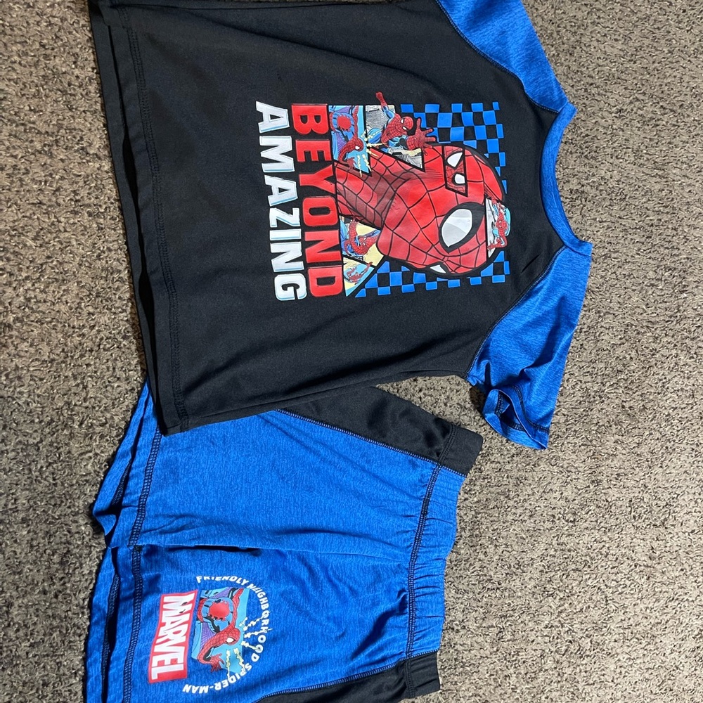 Marvel Spider-Man Kids Matching Set - Black and Blue